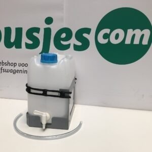 Jerrycan 10 Liter incl. aftapkraan + houder incl. spanband