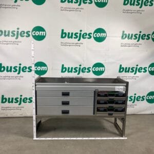 Aluca aluminium bedrijfswageninrichting gebruikt (nr 2320)