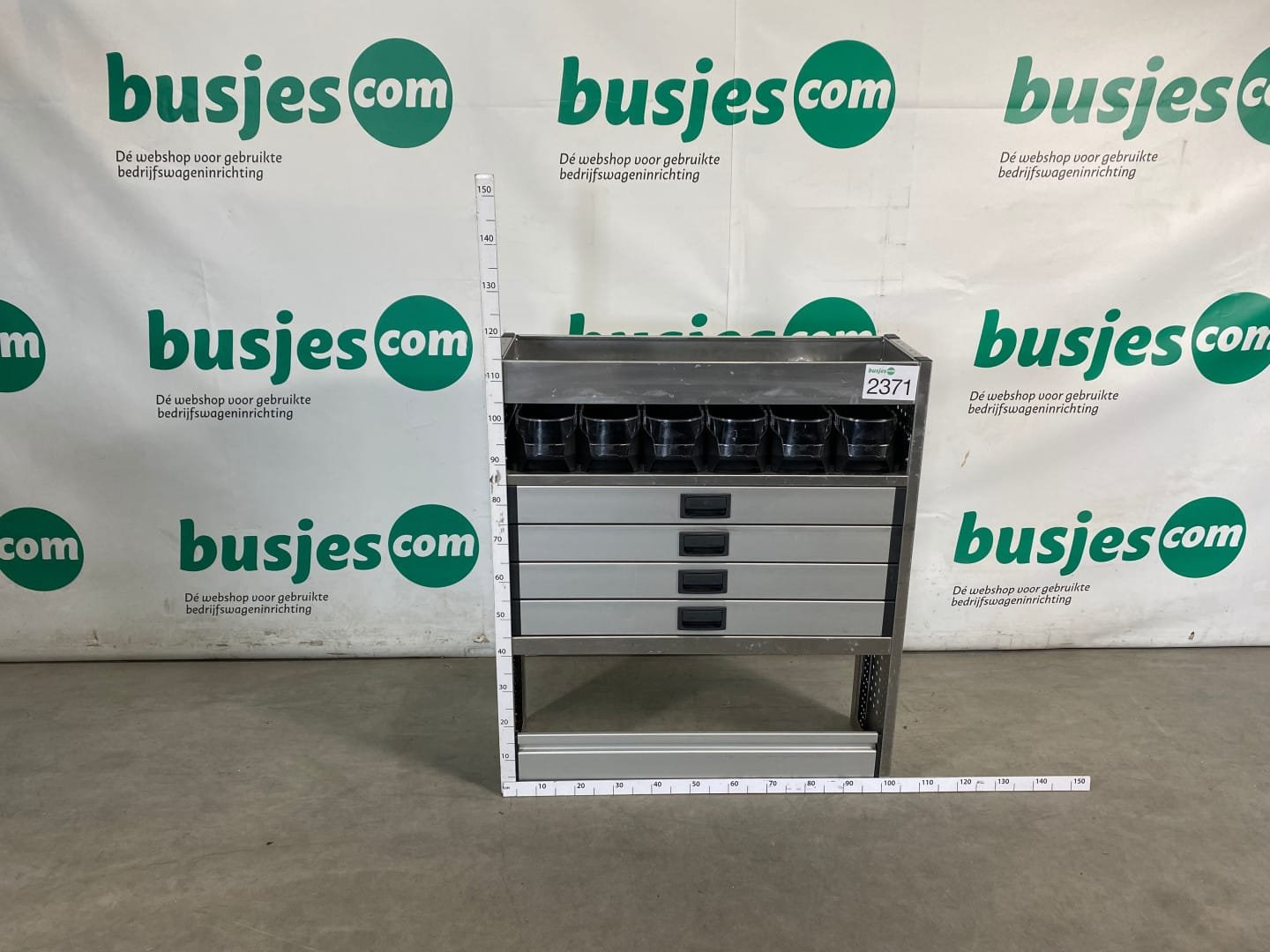 Aluca aluminium bedrijfswageninrichting gebruikt (nr 2371)