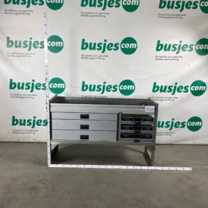 Aluca aluminium bedrijfswageninrichting gebruikt (nr 2425)