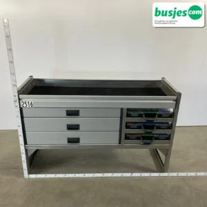 Aluca aluminium bedrijfswageninrichting gebruikt (nr 2516)