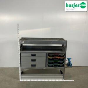 Aluca aluminium bedrijfswageninrichting gebruikt (nr 2577)