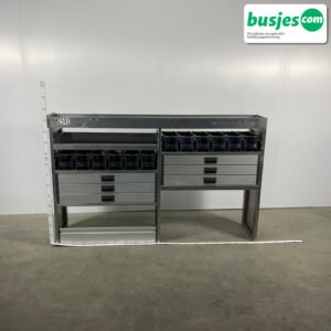 Aluca aluminium bedrijfswageninrichting gebruikt (nr 2592)