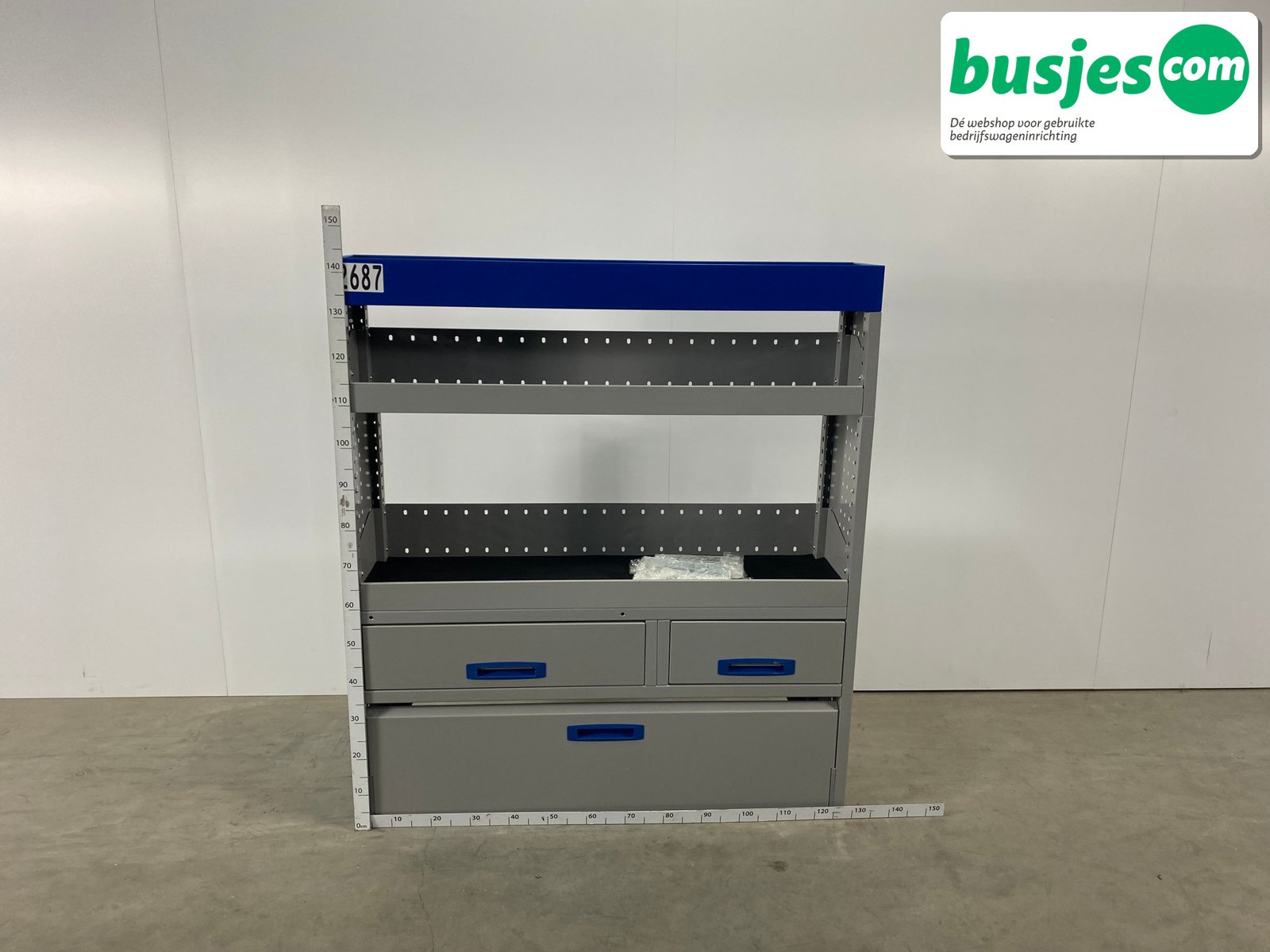 Sortimo alu bedrijfswagen inrichting 1270x360x1430mm (2687) - Afbeelding 2