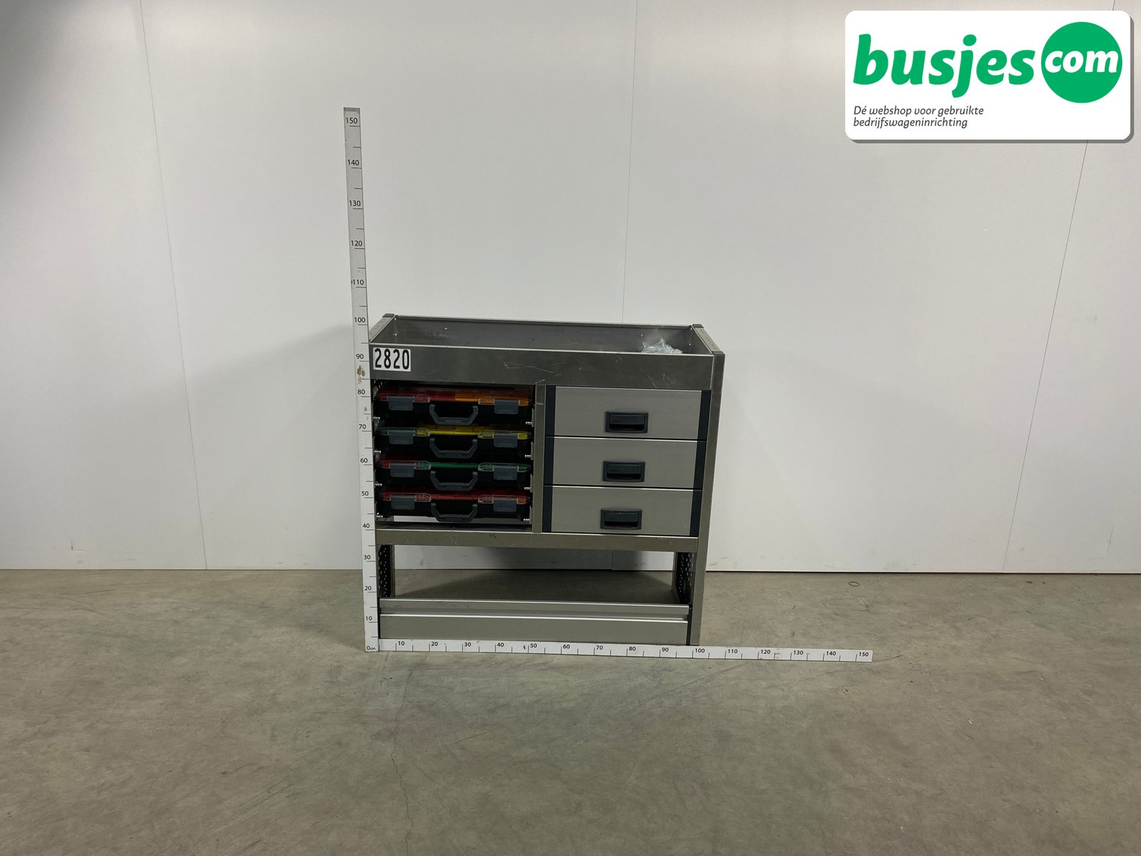 Aluca bedrijfswageninrichting 1010x420x950mm (2820)