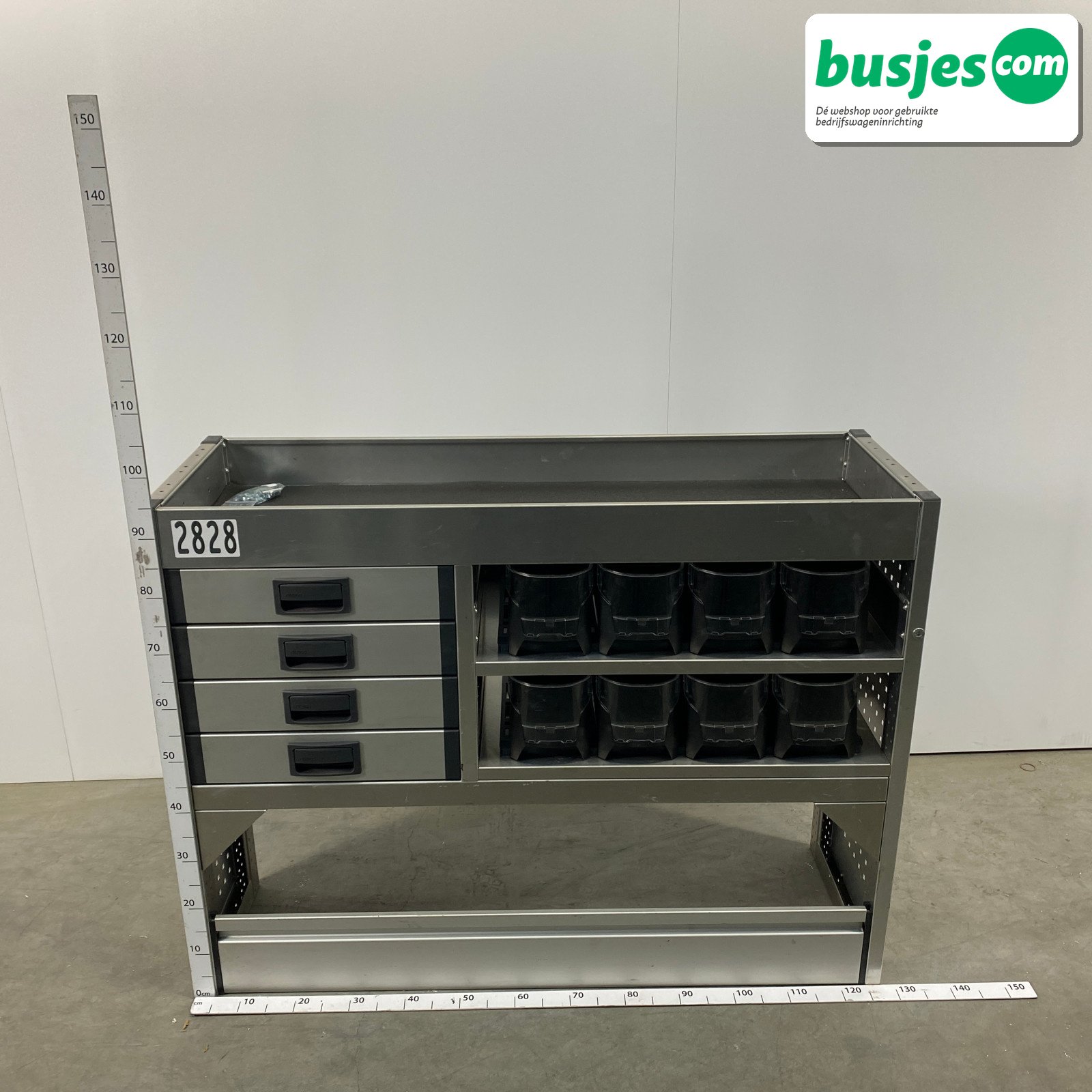 Aluca bedrijfswageninrichting 1255x415x950mm (2828)