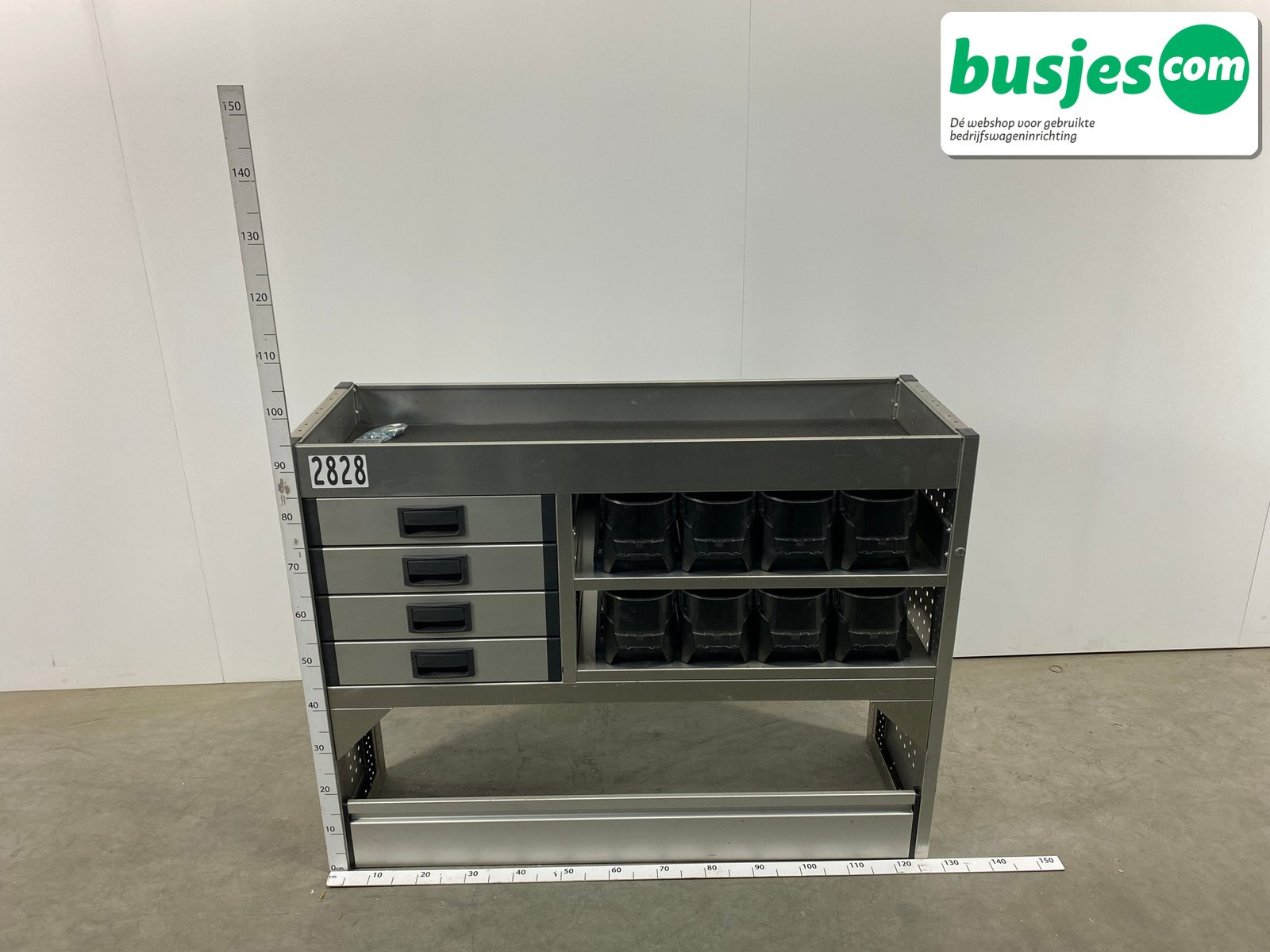 Aluca bedrijfswageninrichting 1255x415x950mm (2828) - Afbeelding 2