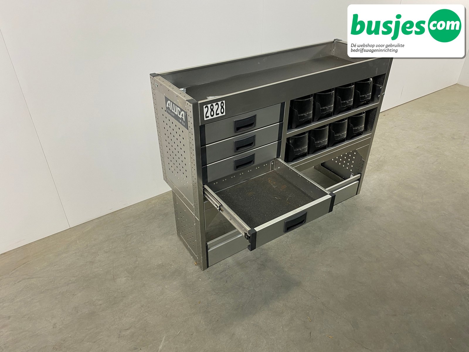 Aluca bedrijfswageninrichting 1255x415x950mm (2828) - Afbeelding 6