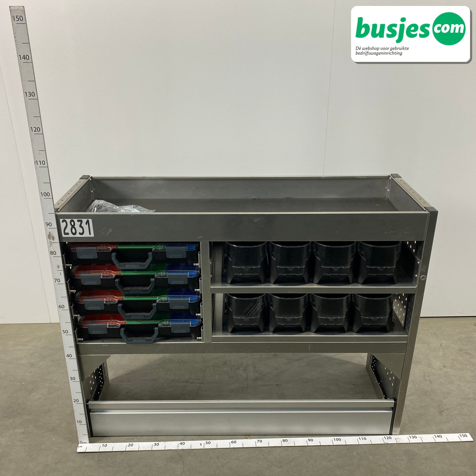 Aluca bedrijfswageninrichting 1255x415x950mm (2831)