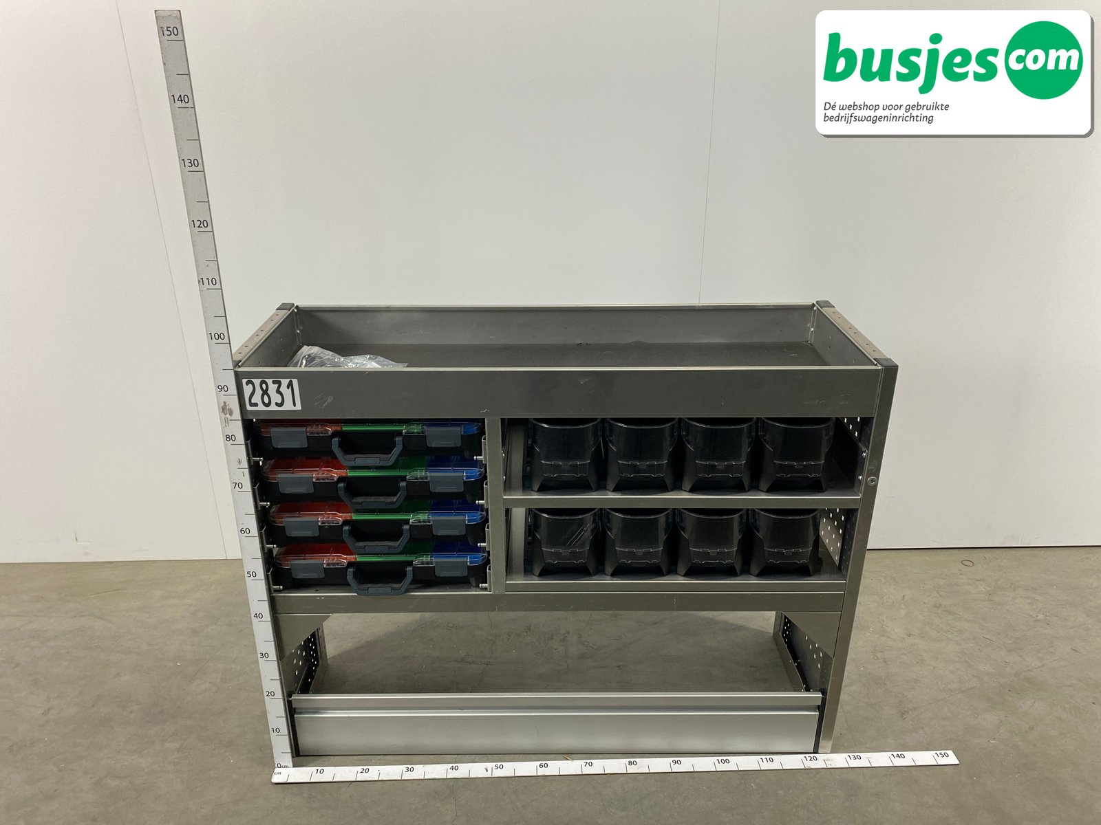 Aluca bedrijfswageninrichting 1255x415x950mm (2831) - Afbeelding 2