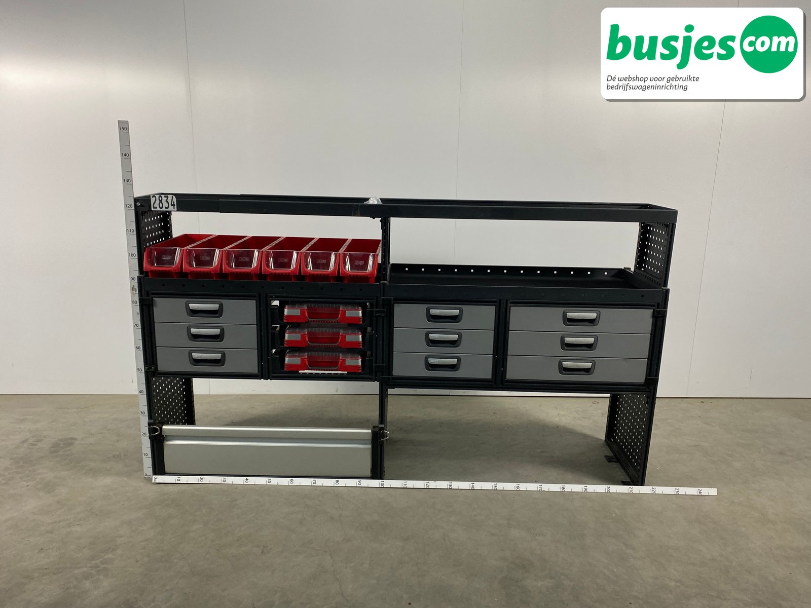 Modul bedrijfswagen inrichting 2200x490x1240mm (2834) - Afbeelding 2