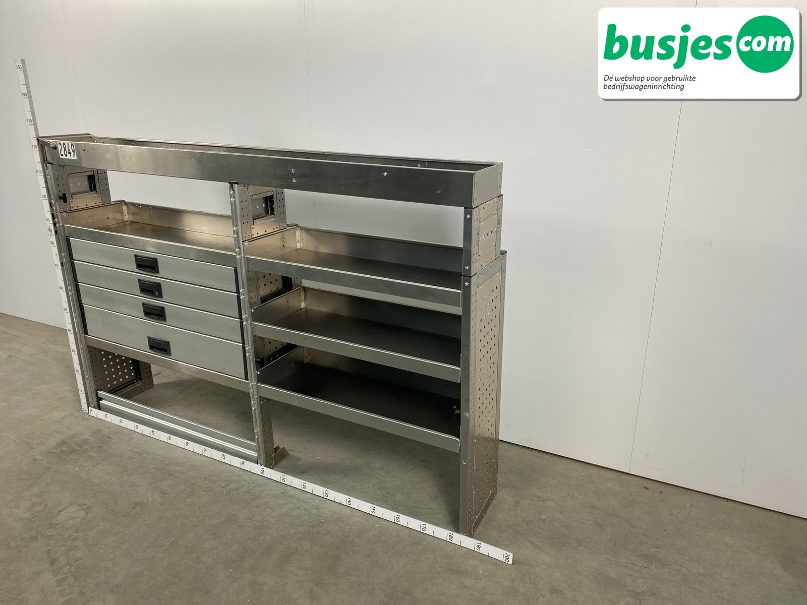 Aluca bedrijfswageninrichting 1865x320x1250mm (2849) - Afbeelding 3