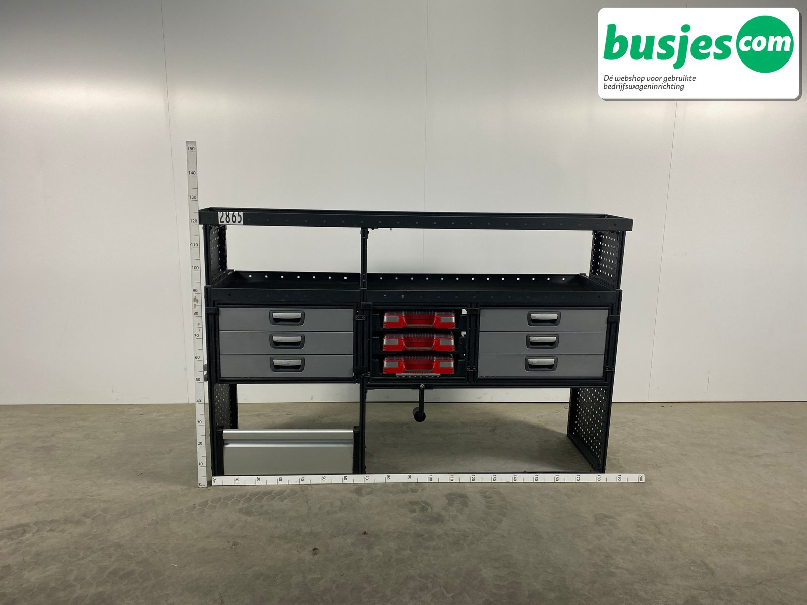 Modul bedrijfswagen inrichting 1865x485x1250mm (2865) - Afbeelding 2