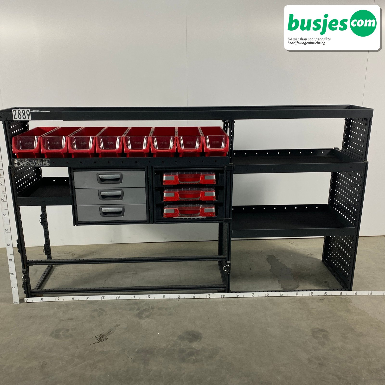 Modul bedrijfswagen inrichting 2200x485x1250mm (2889)