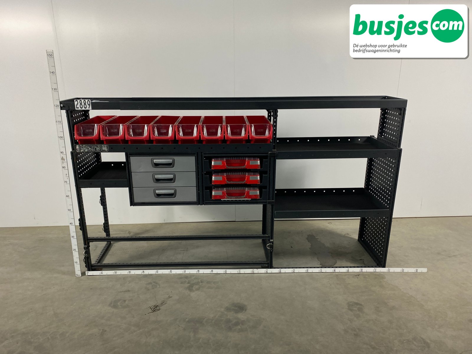 Modul bedrijfswagen inrichting 2200x485x1250mm (2889) - Afbeelding 2