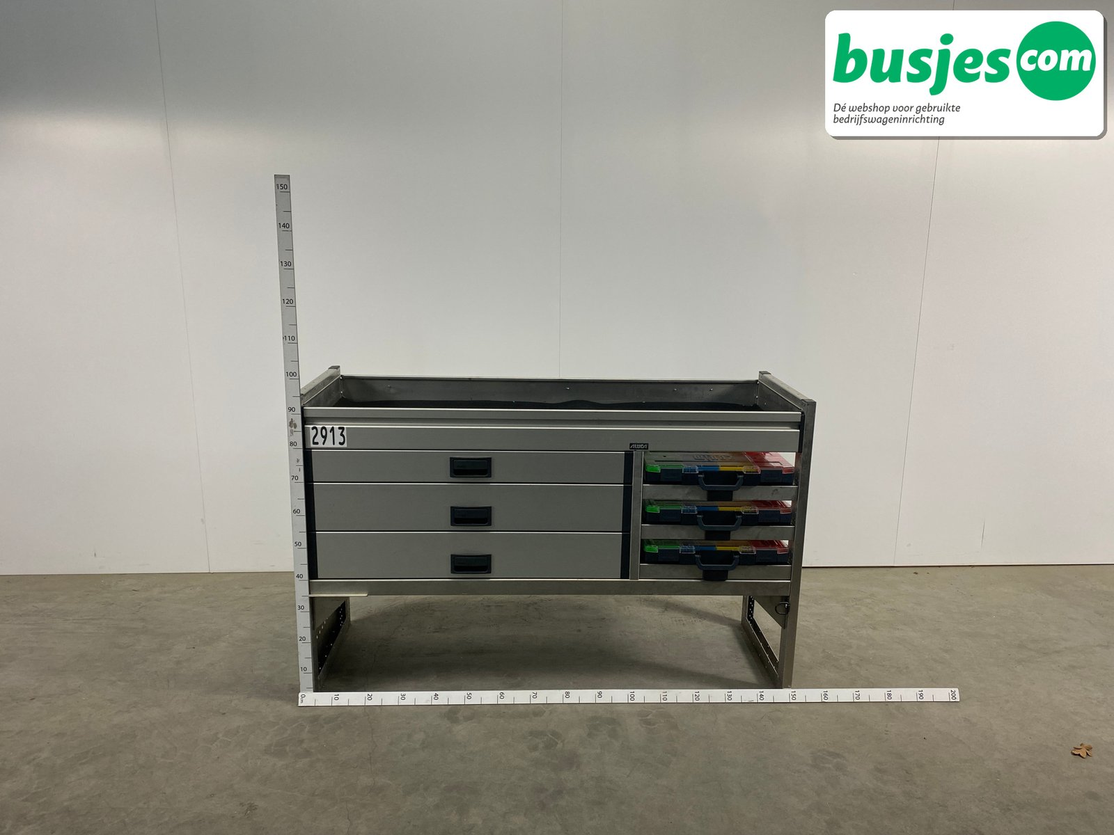 Aluca bedrijfswageninrichting 1500x535x955mm (2913) - Afbeelding 2