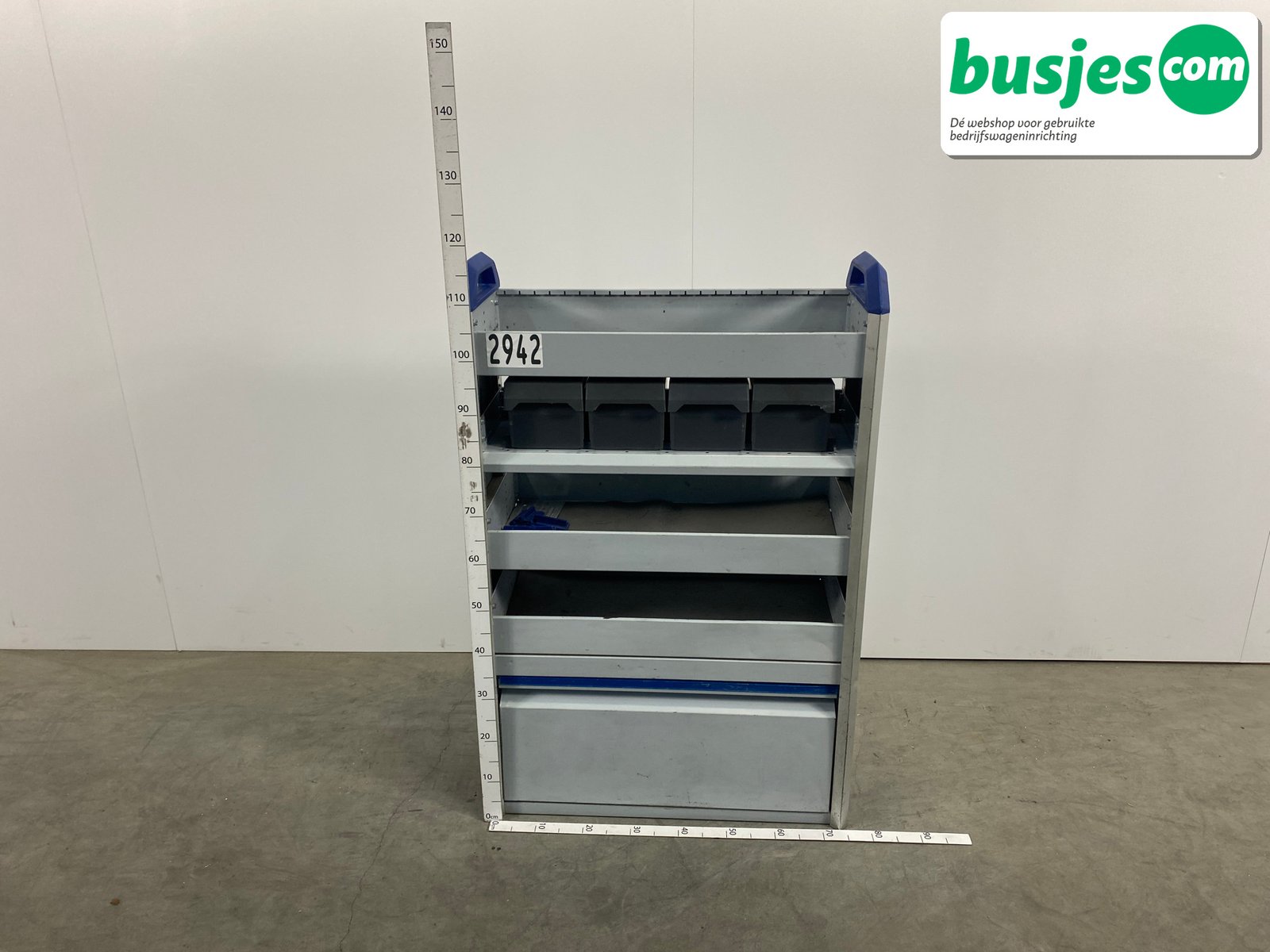 Sortimo alu bedrijfswagen inrichting 765x385x1170mm (2942) - Afbeelding 2