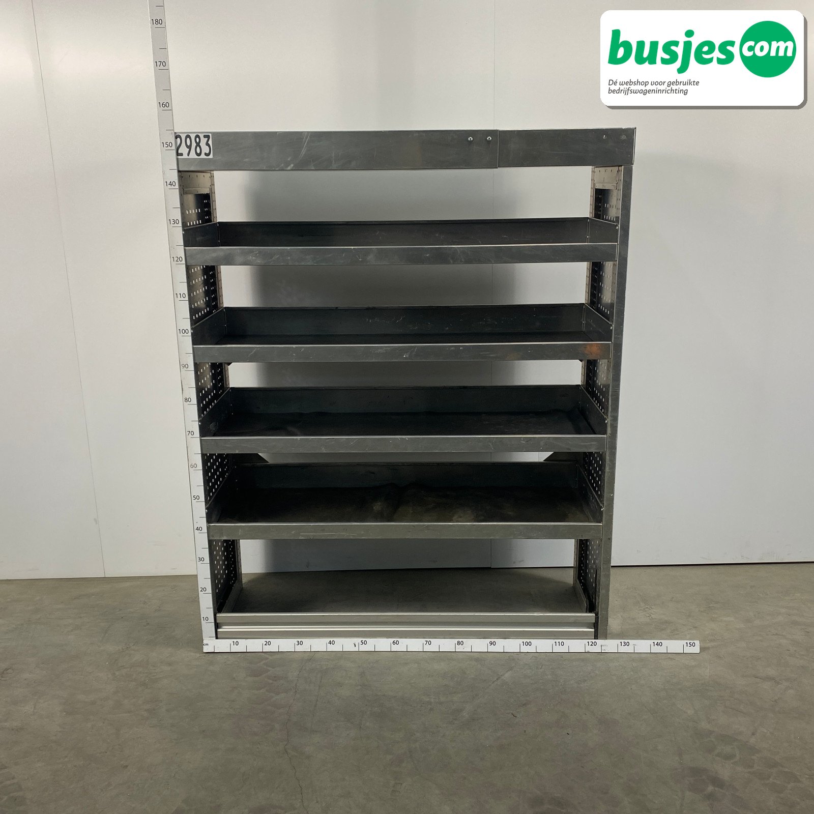 Aluca bedrijfswageninrichting 1255x320x950mm (2971) - Afbeelding 5