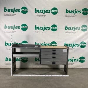 Aluca aluminium bedrijfswageninrichting gebruikt (nr 2205)