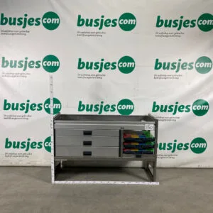 Aluca aluminium bedrijfswageninrichting gebruikt (nr 2207)