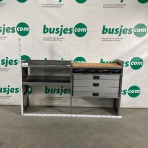 Aluca aluminium bedrijfswageninrichting gebruikt (nr 2213)