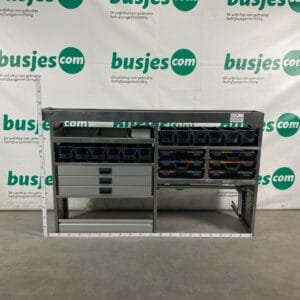 Aluca aluminium bedrijfswageninrichting gebruikt (nr 2257)