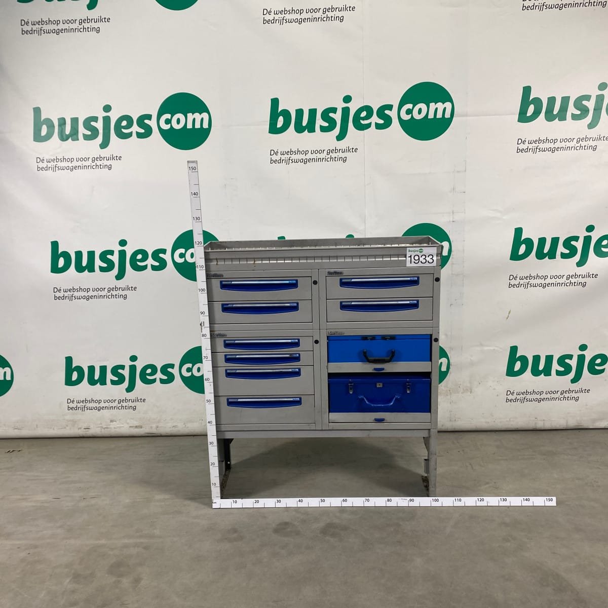 Sortimo staal alu gebruikte bedrijfswagen inrichting (nr 1933) - Afbeelding 2