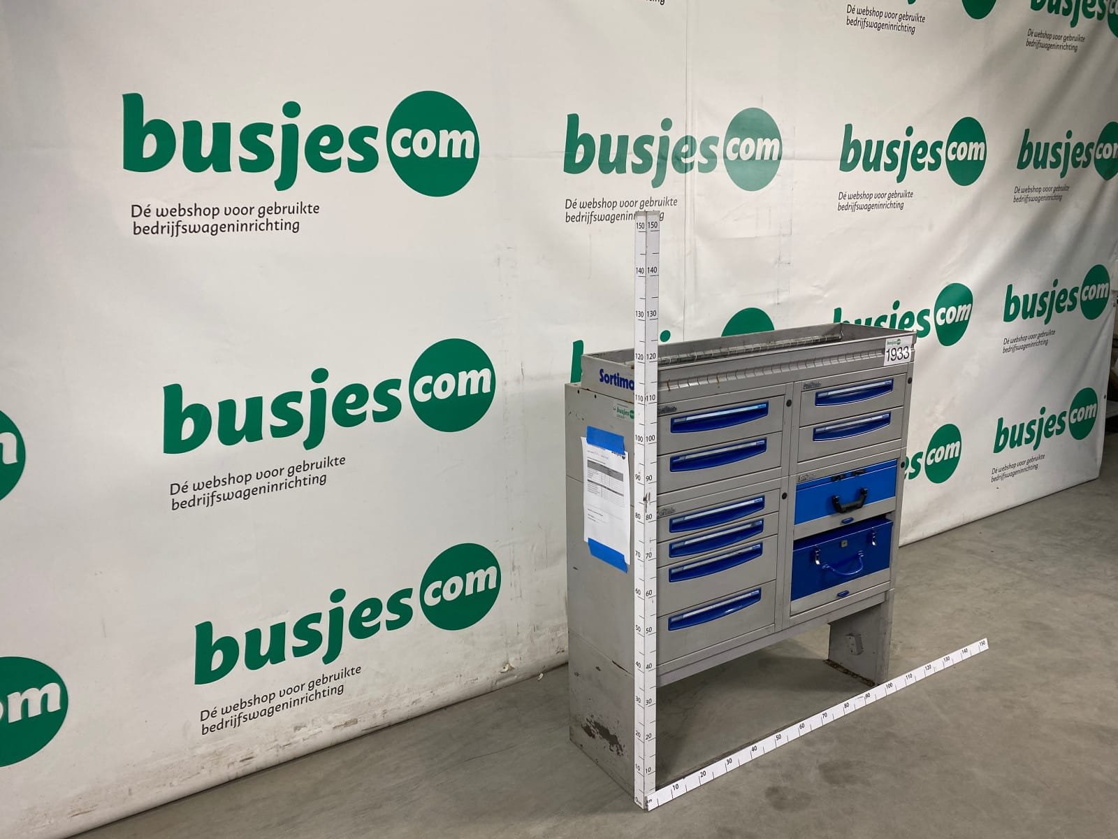 Sortimo staal alu gebruikte bedrijfswagen inrichting (nr 1933) - Afbeelding 3